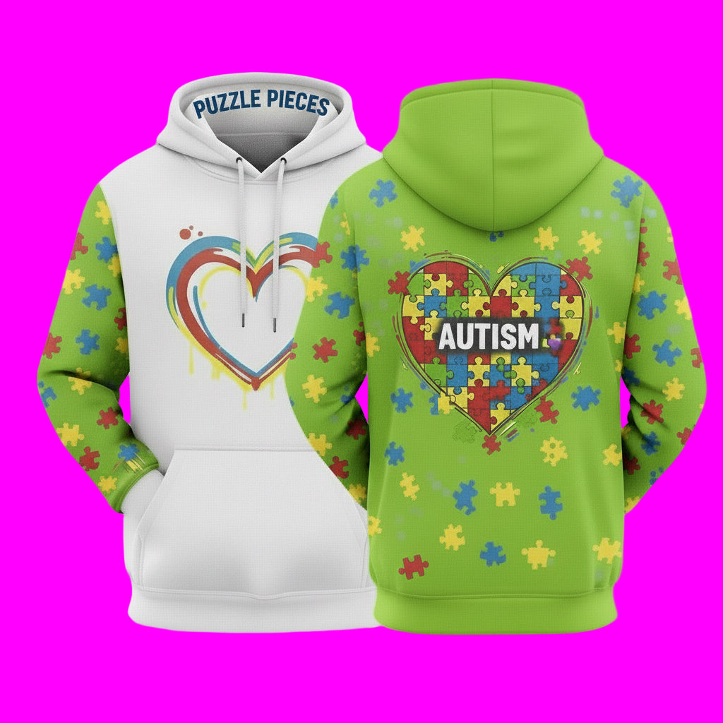 Autism Awareness Puzzle Pieces Clothing 🧩 - Support ASD
