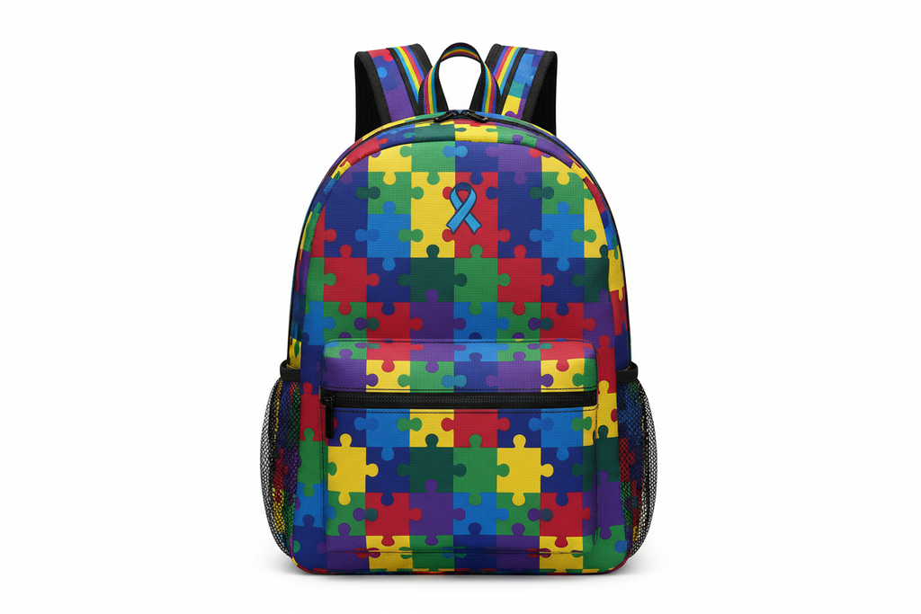 Autism Awareness Puzzle Piece Backpack